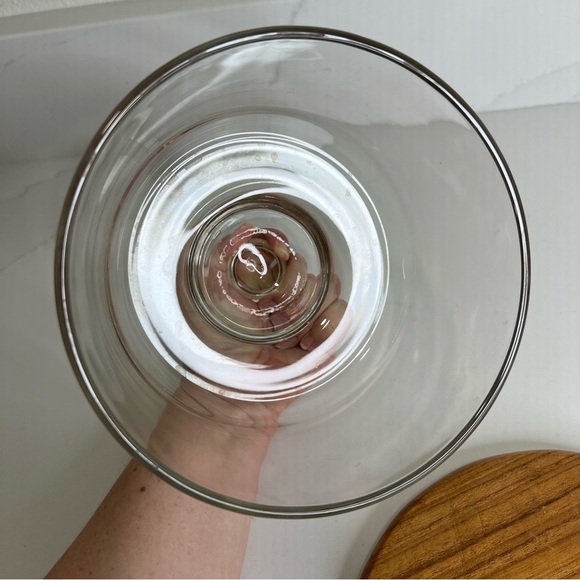 Vintage Dolphin Genuine Teakwood Glass Cloche Cheese Board Made in Thailand - Picture 6 of 6